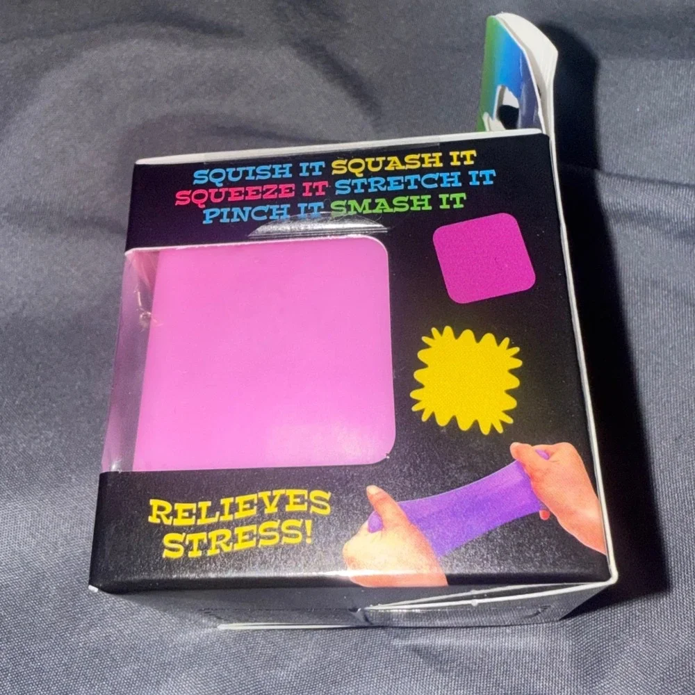 Morph-O Squashers Pink Glow in the Dark Extra Strong Squishy Cube Fidget Toy